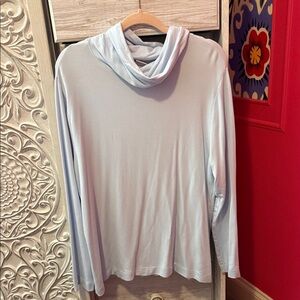 a new day Light Blue Cowl Neck Top